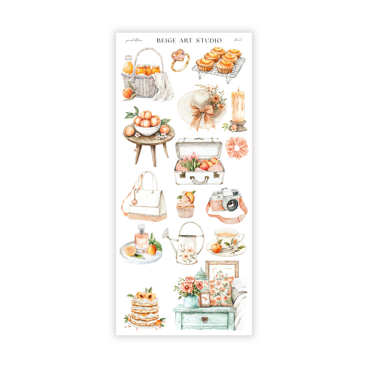 Peach Bloom | Decorative Kit