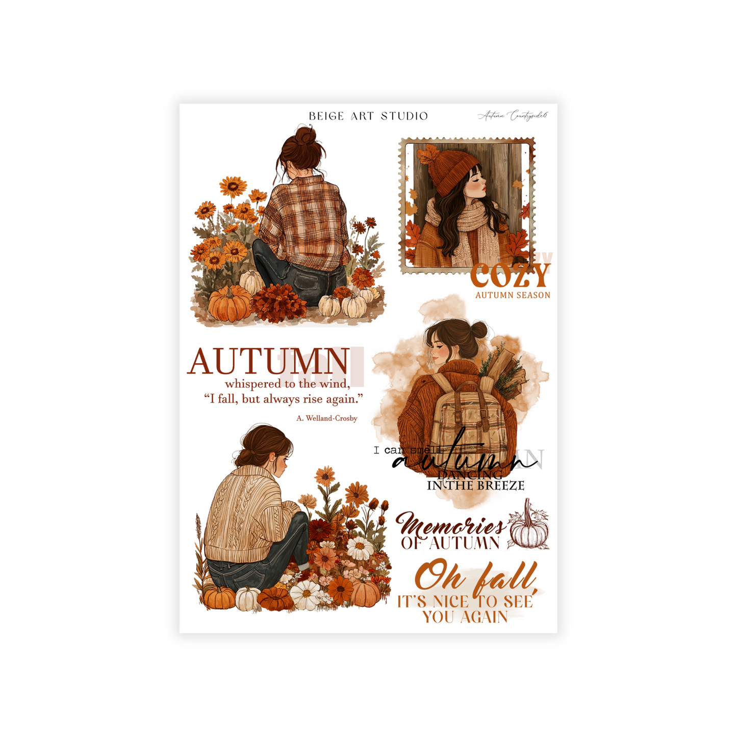 Autumn Countryside | Journaling Stickers