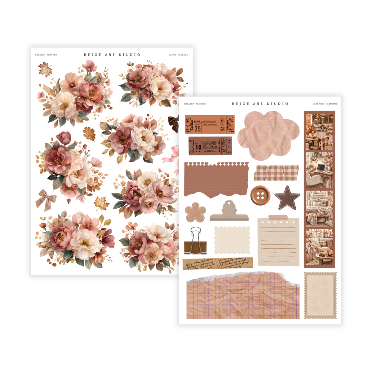 Sweater Weather | Large Florals & Layering Elements