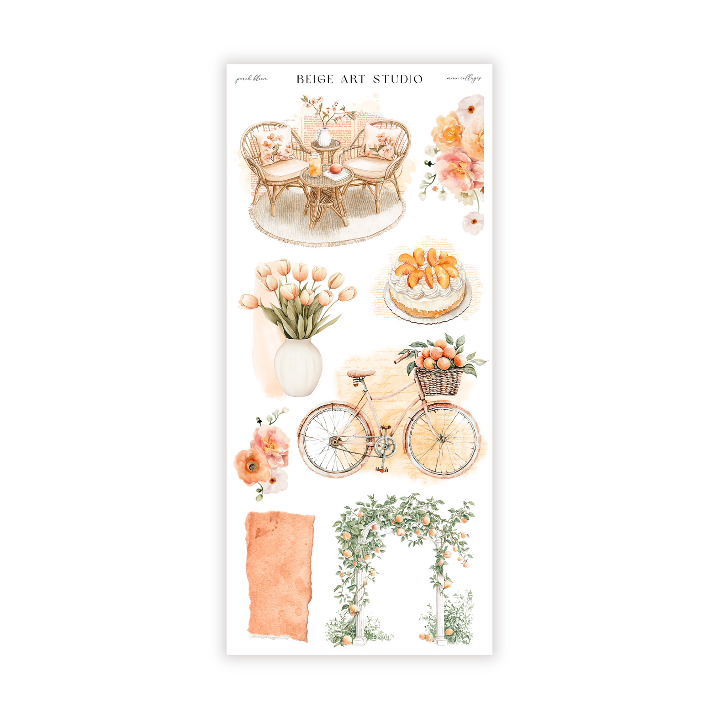 Peach Bloom | Decorative Kit