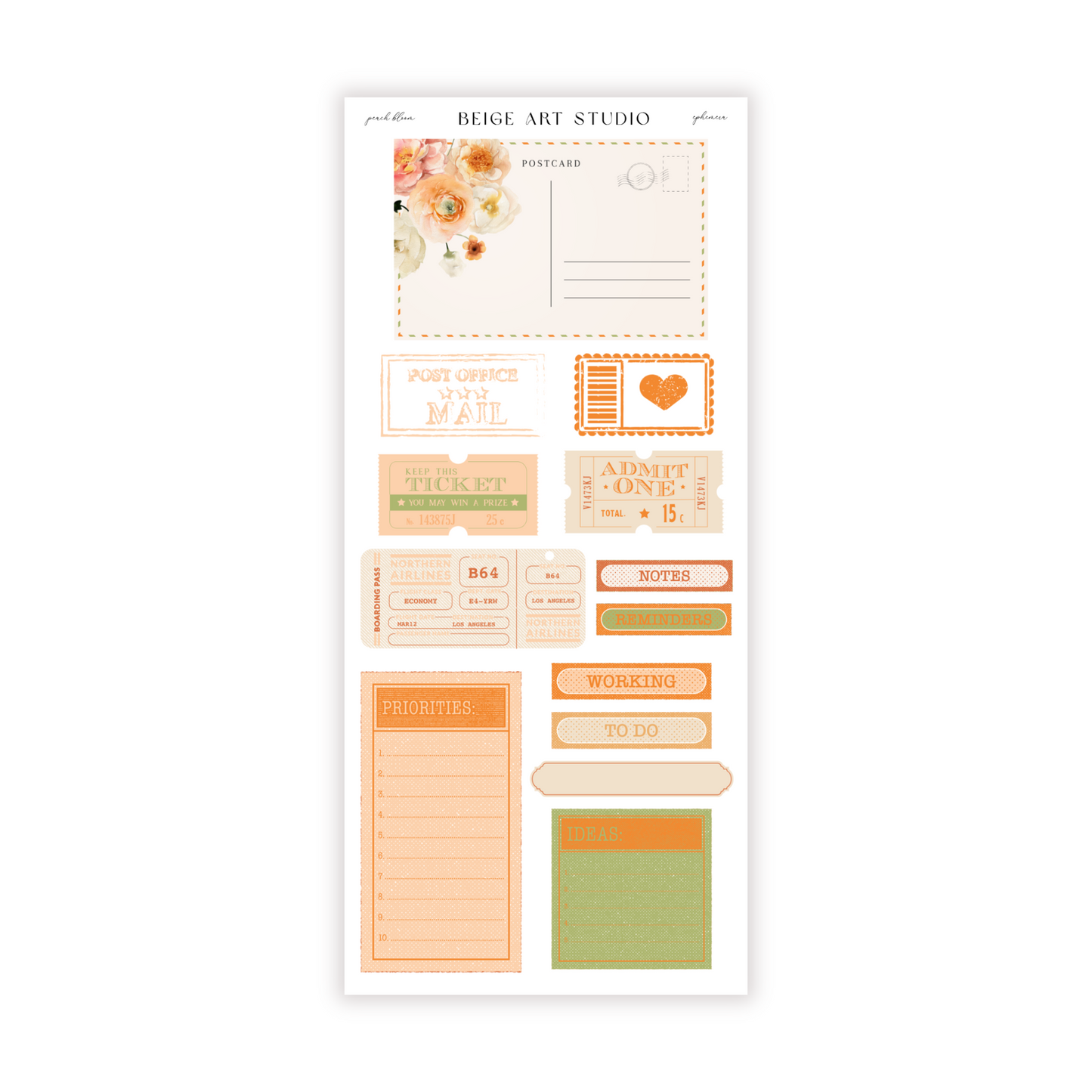 Peach Bloom | Decorative Kit