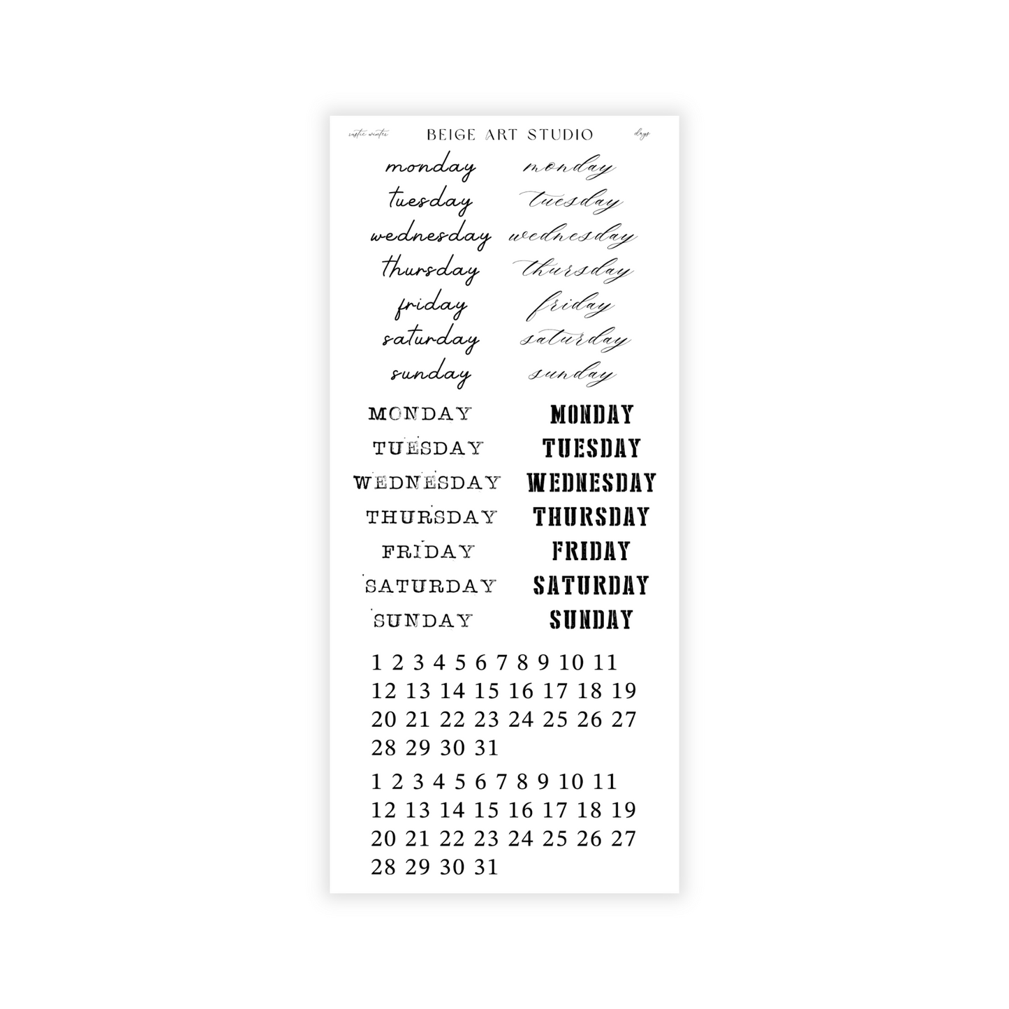 Rustic Winter | Decorative Kit