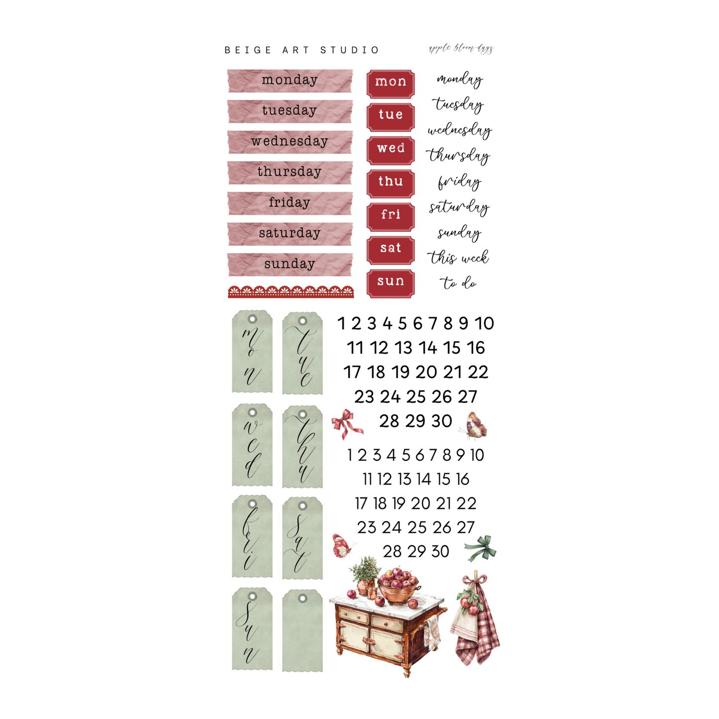 Apple Bloom | Decorative Kit