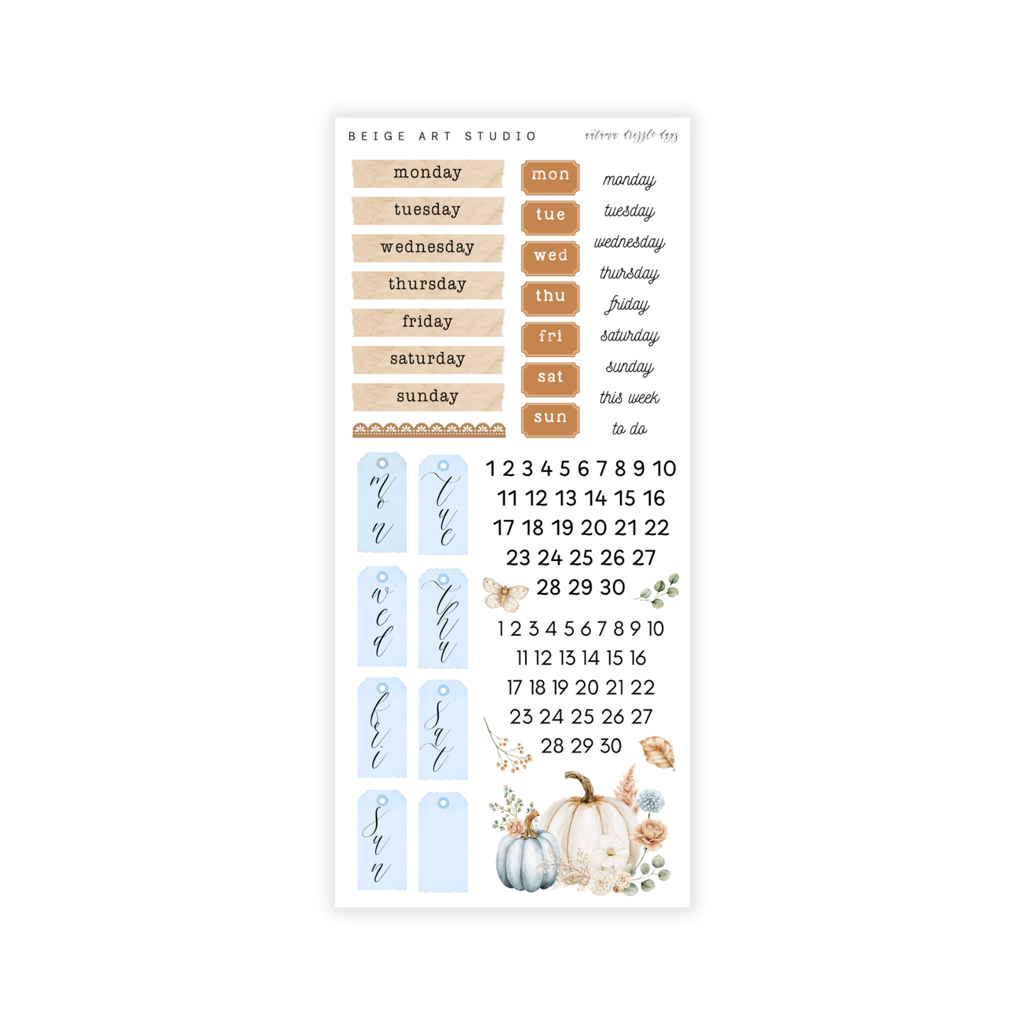 Autumn Drizzle | Decorative Kit