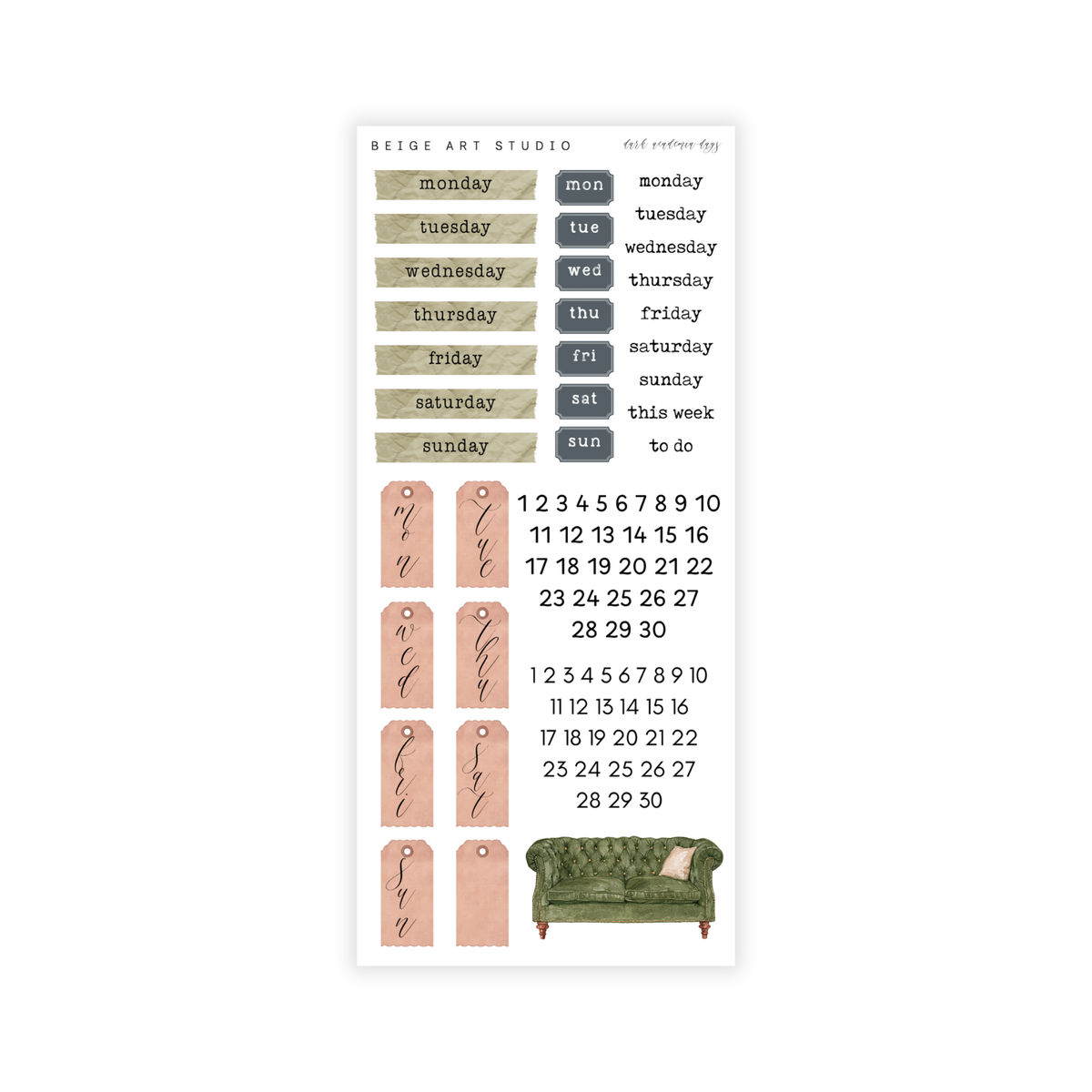 Dark Academia | Decorative Kit