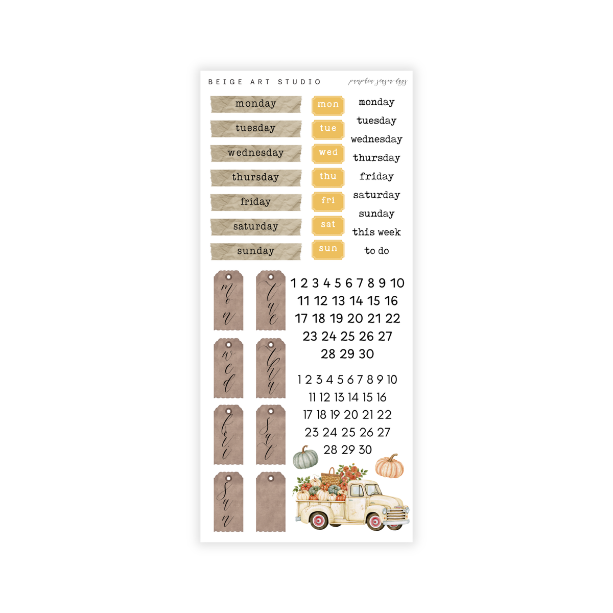 Pumpkin Season | Decorative Kit