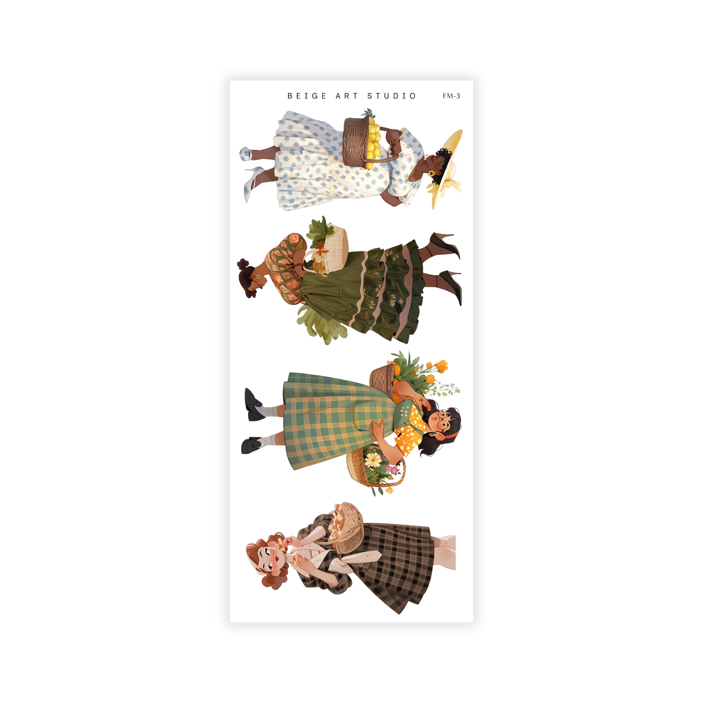 Spring Girls- Farmers Market | Journaling Stickers