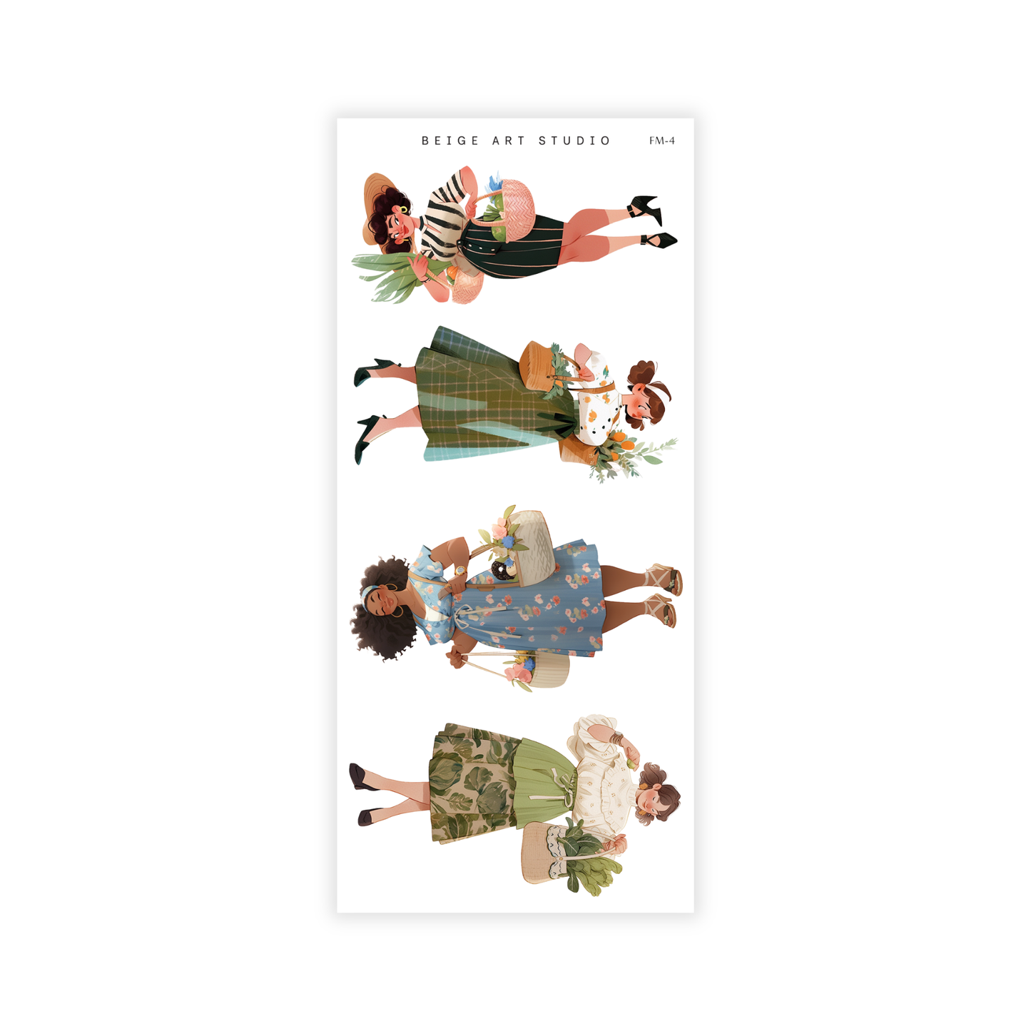 Spring Girls- Farmers Market | Journaling Stickers