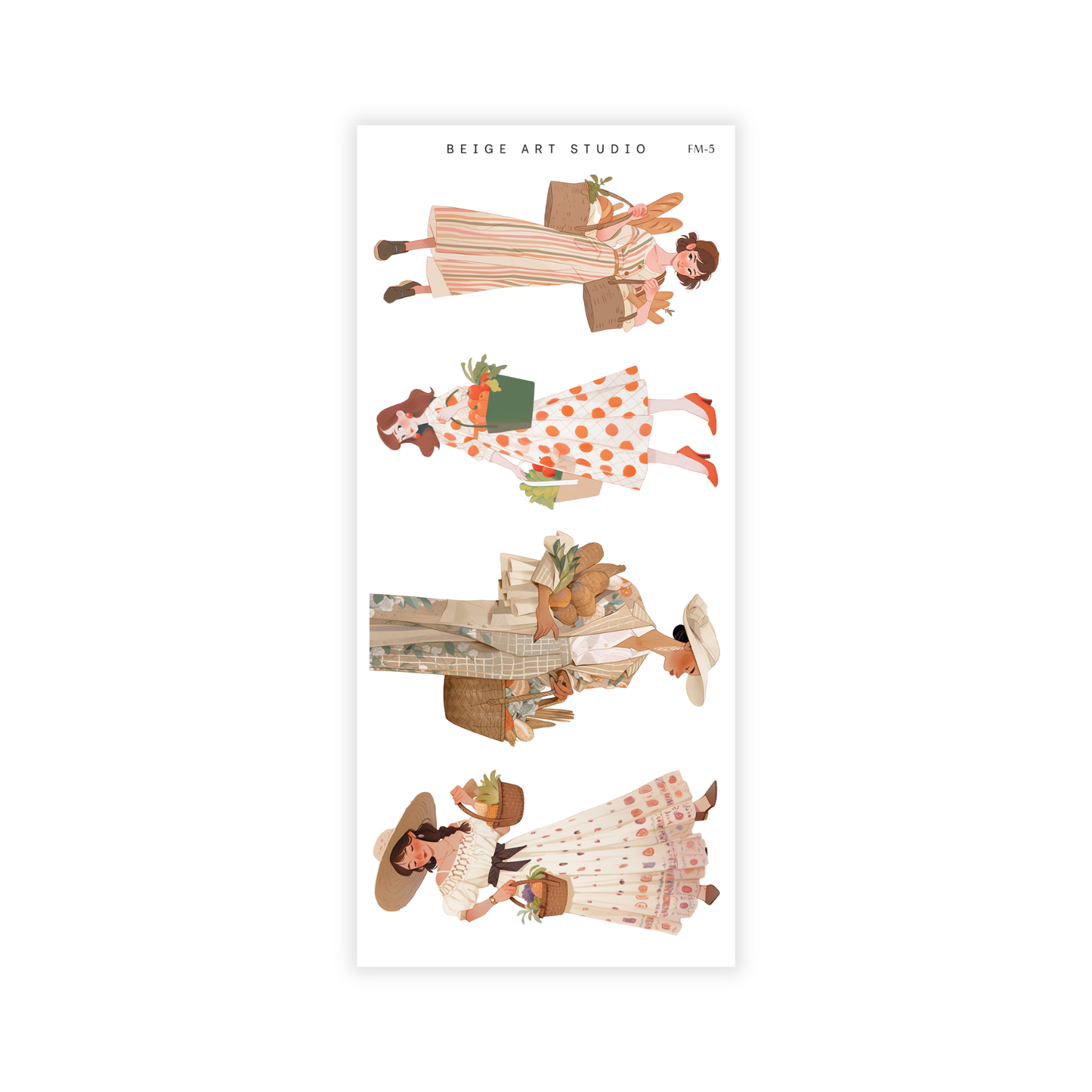 Spring Girls- Farmers Market | Journaling Stickers