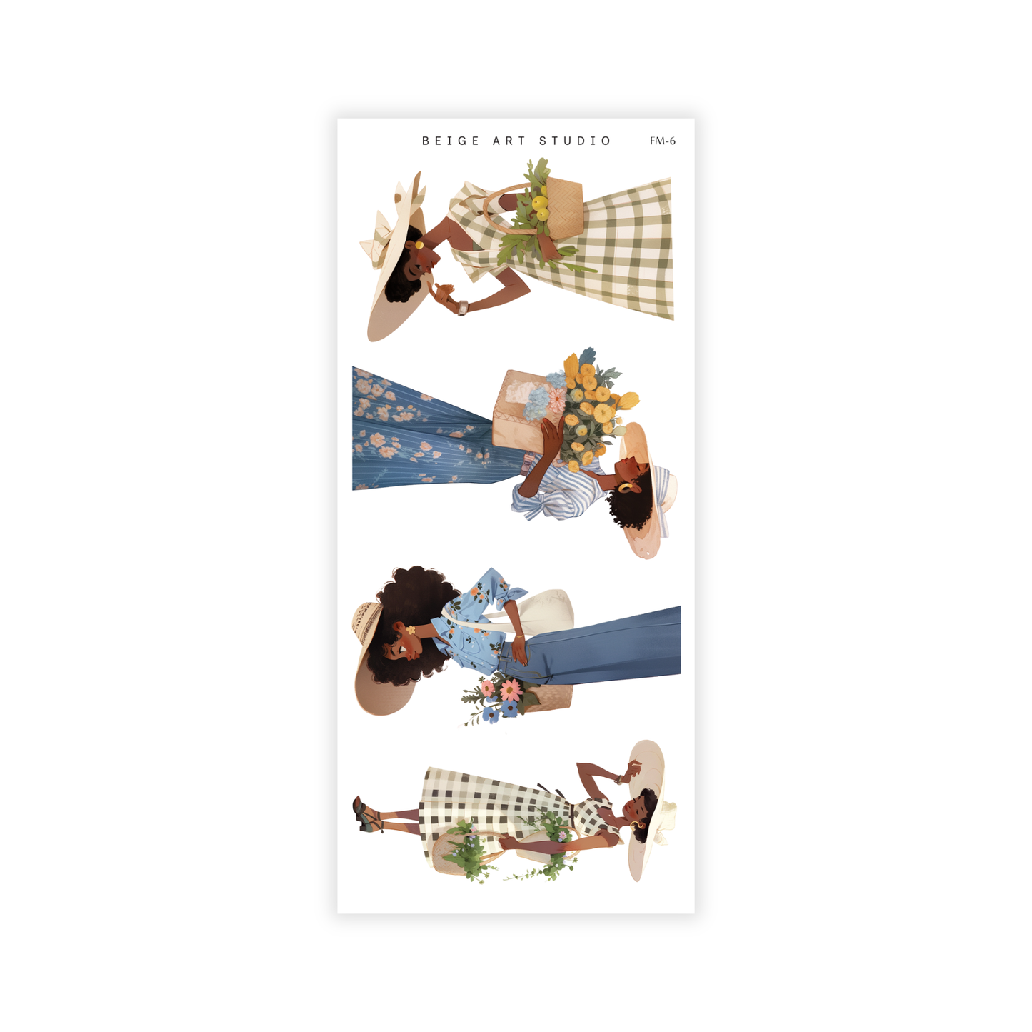Spring Girls- Farmers Market | Journaling Stickers