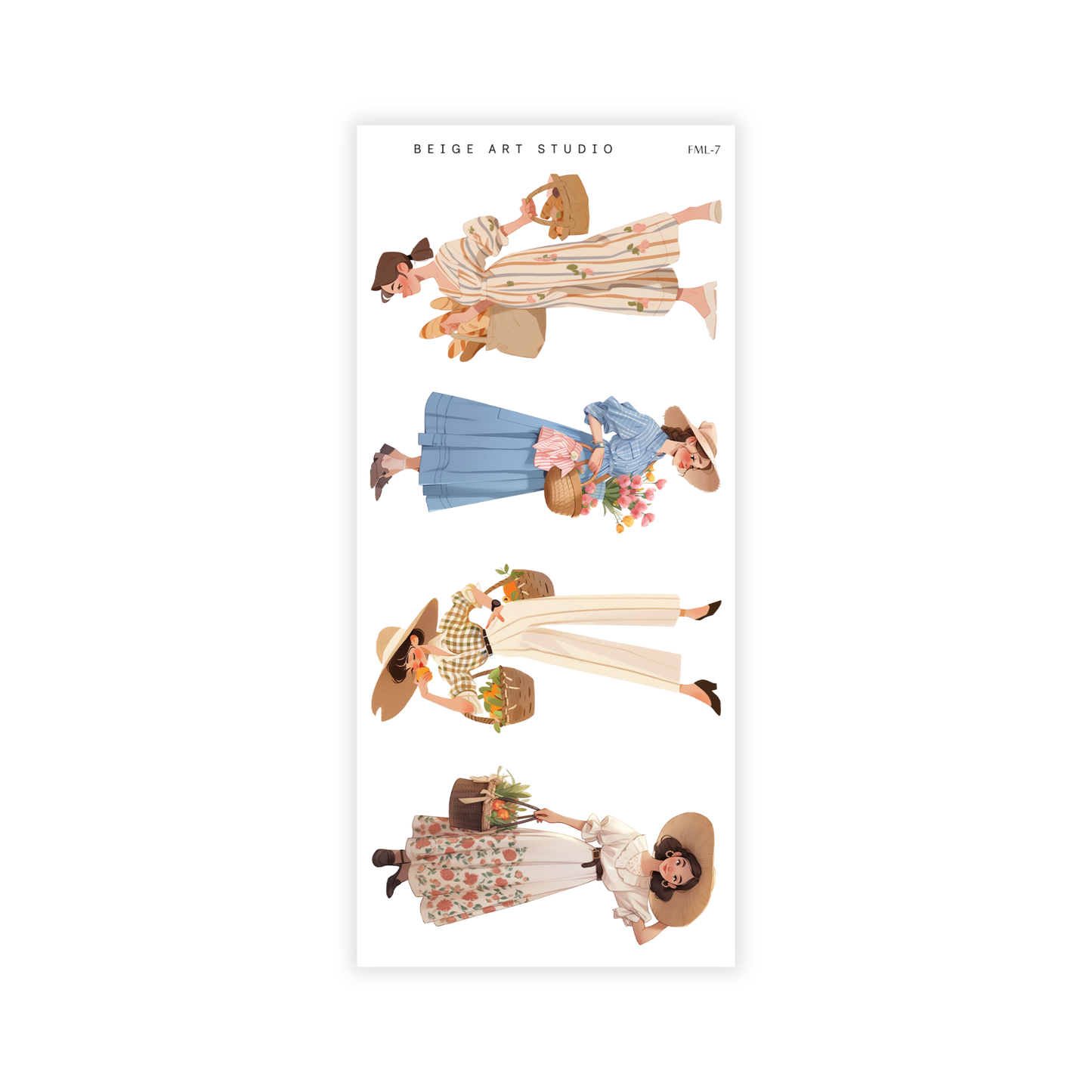 Spring Girls- Farmers Market | Journaling Stickers
