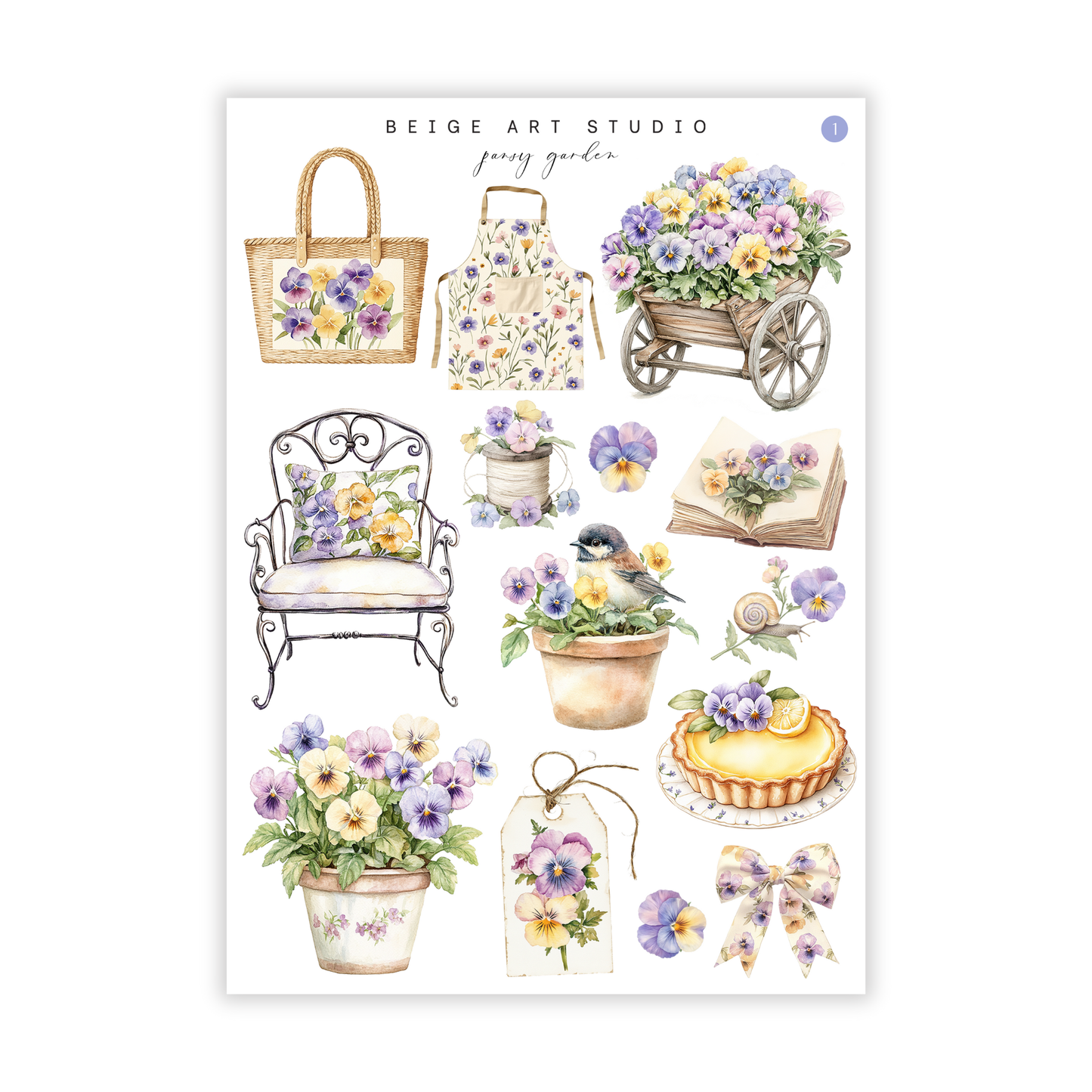 Pansy Garden | Journaling Kit