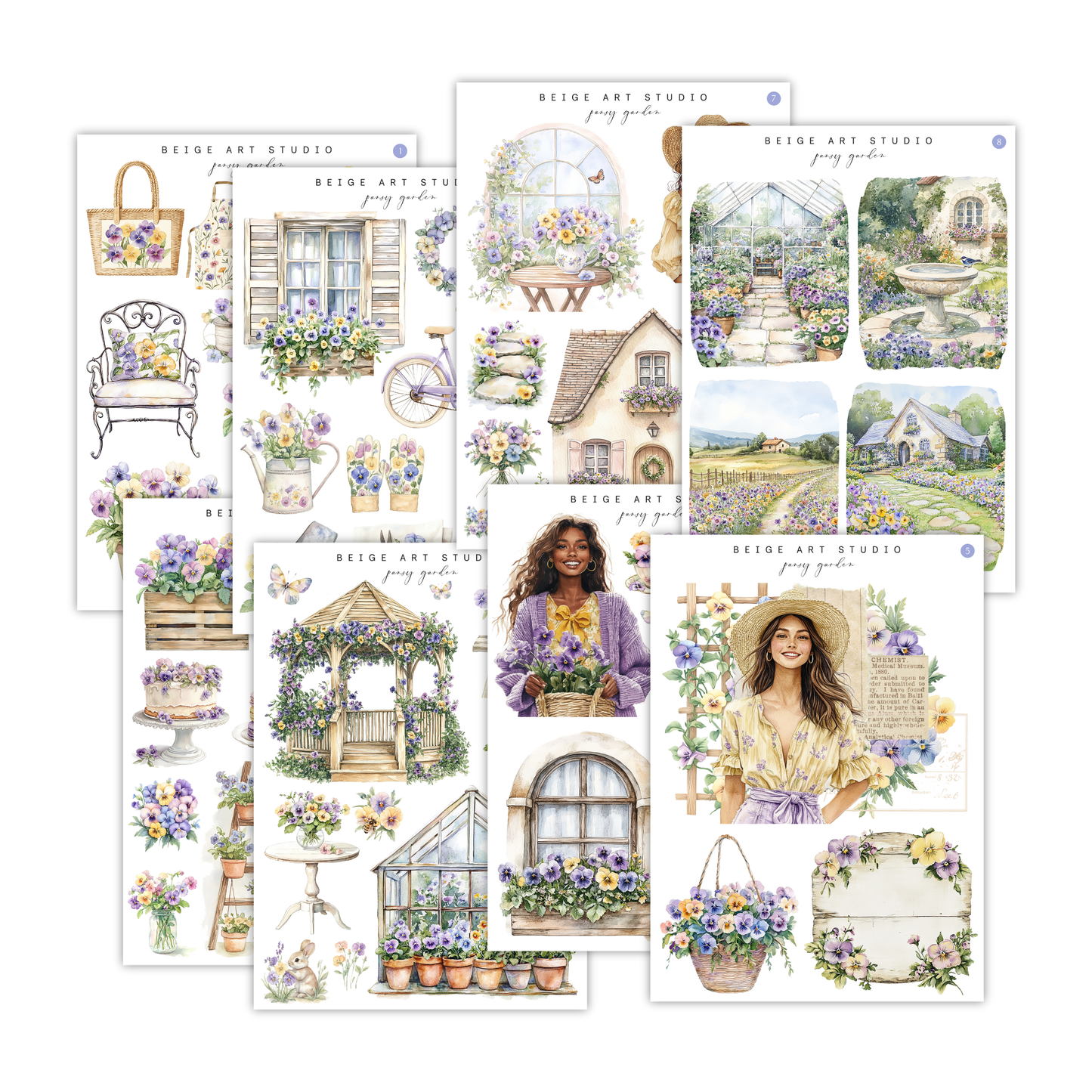 Pansy Garden | Journaling Kit