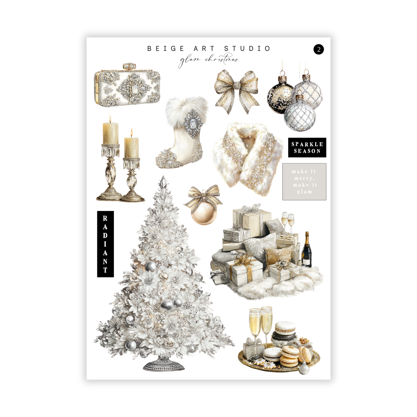 Glam Christmas | Journaling Kit