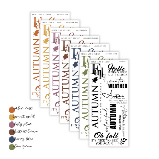 Autumn Quotes 4 | Journaling Stickers