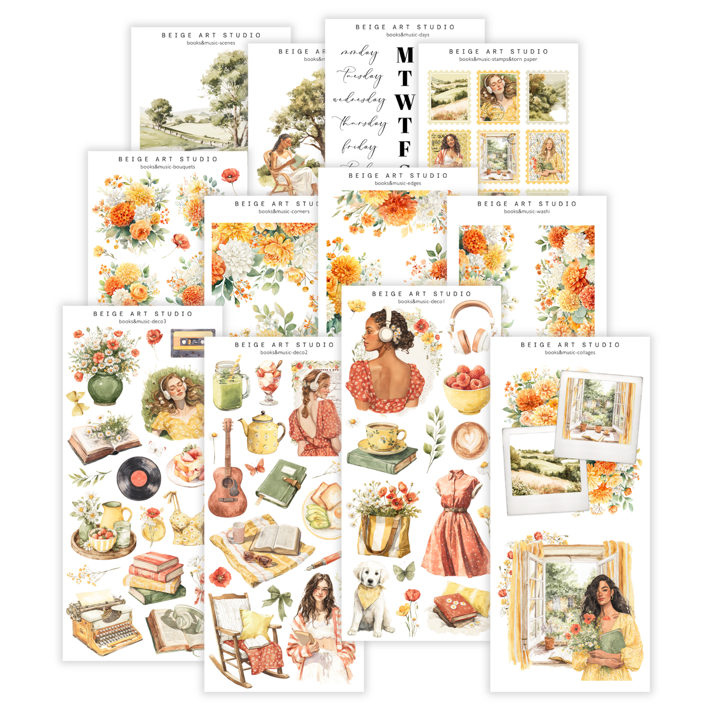 Books&Music | Decorative Kit
