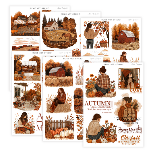 Autumn Countryside | Journaling Stickers