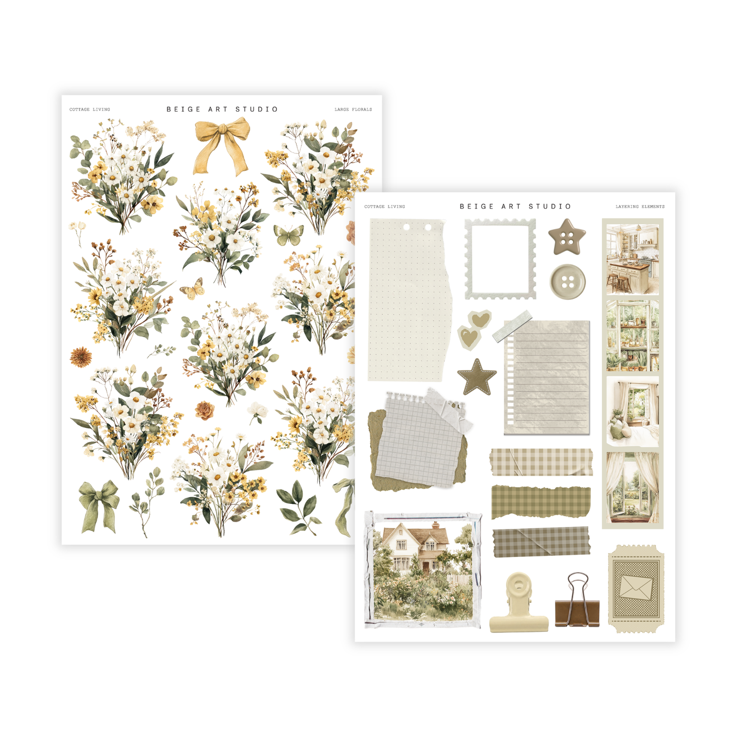 Cottage Living | Large Florals & Layering Elements