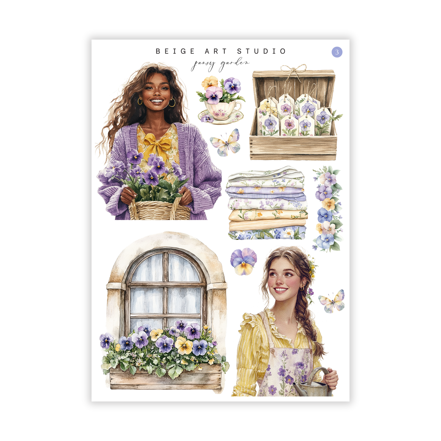 Pansy Garden | Journaling Kit