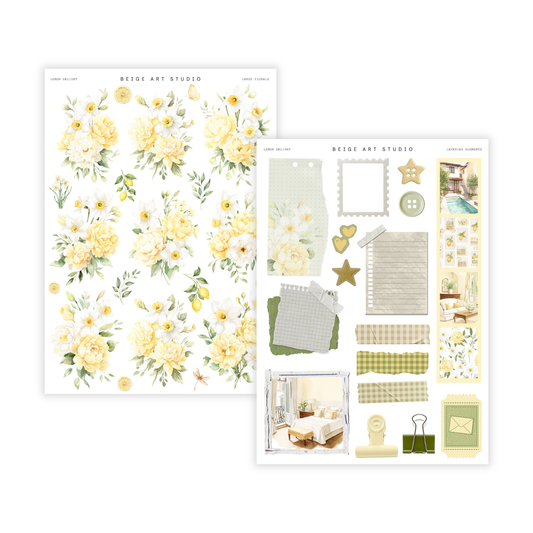 Lemon Delight | Large Florals & Layering Elements