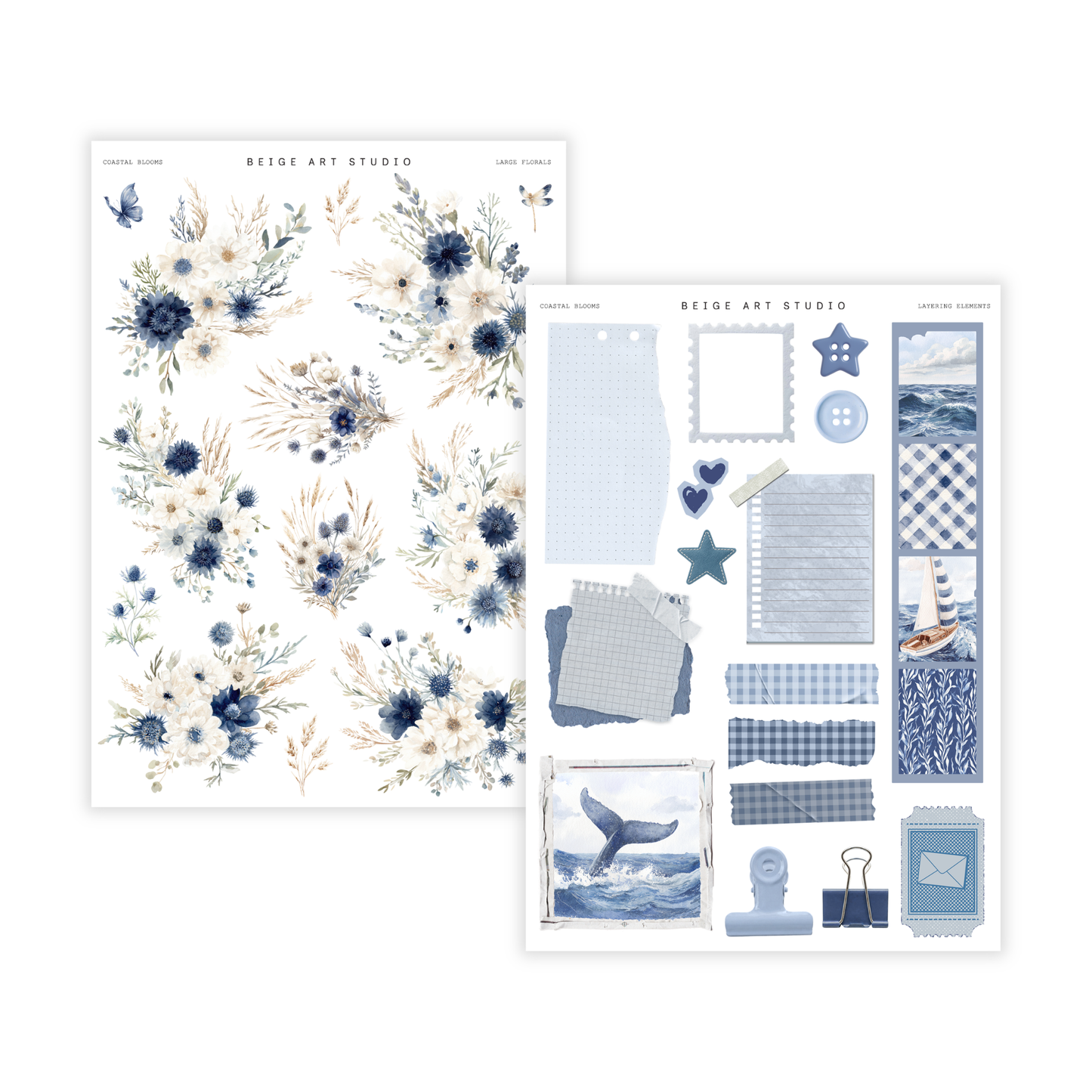 Coastal Blooms | Large Florals & Layering Elements