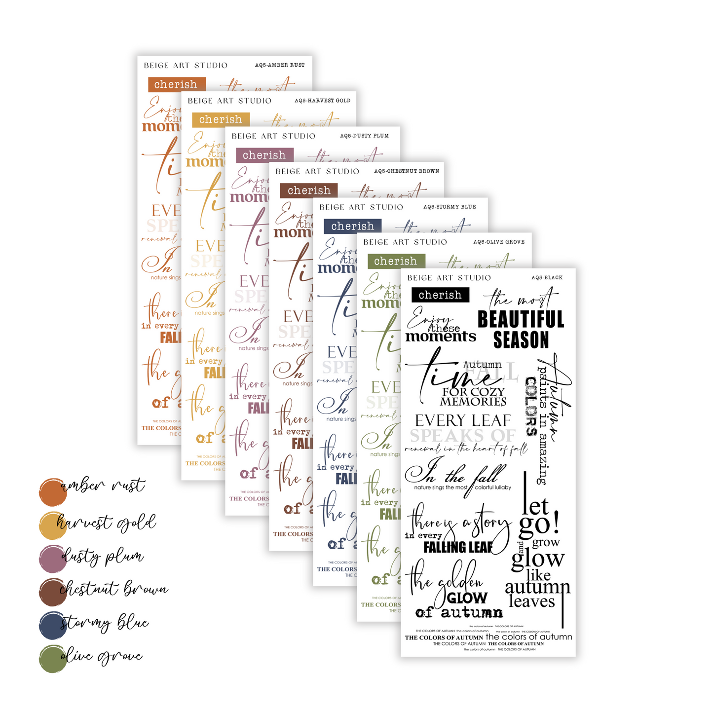 Autumn Quotes 5 | Journaling Stickers