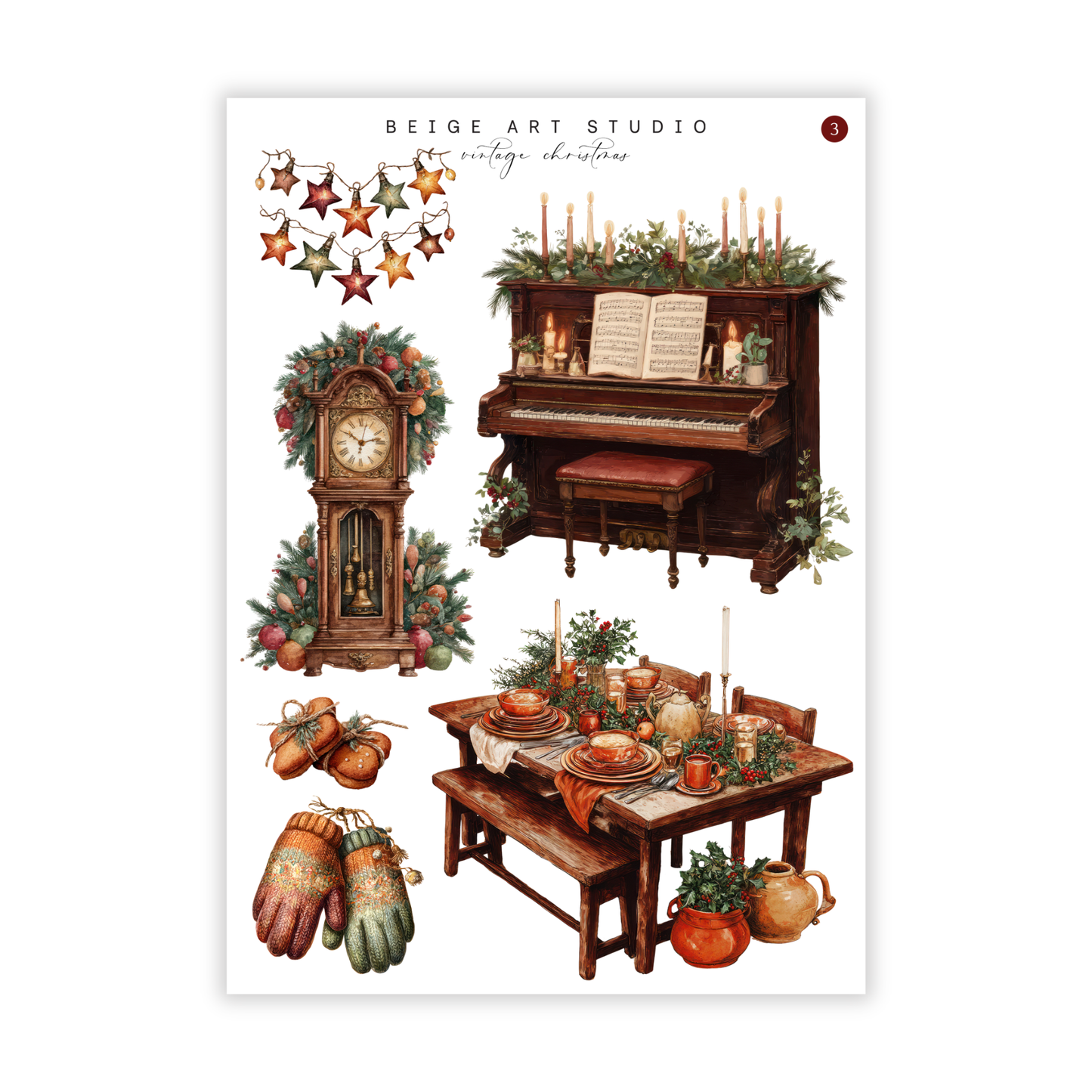 Vintage Christmas | Journaling Kit