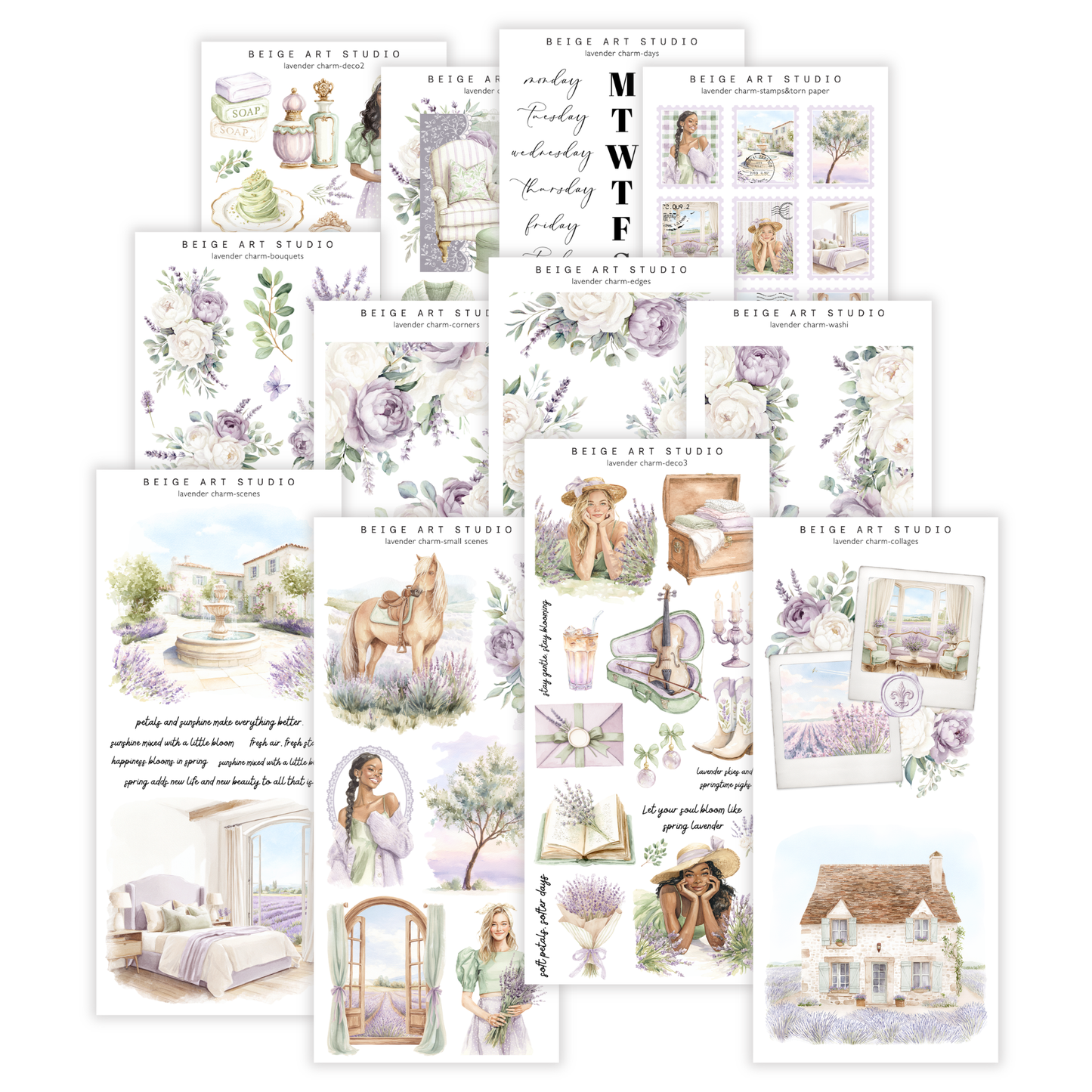 Lavender Charm | Decorative Kit