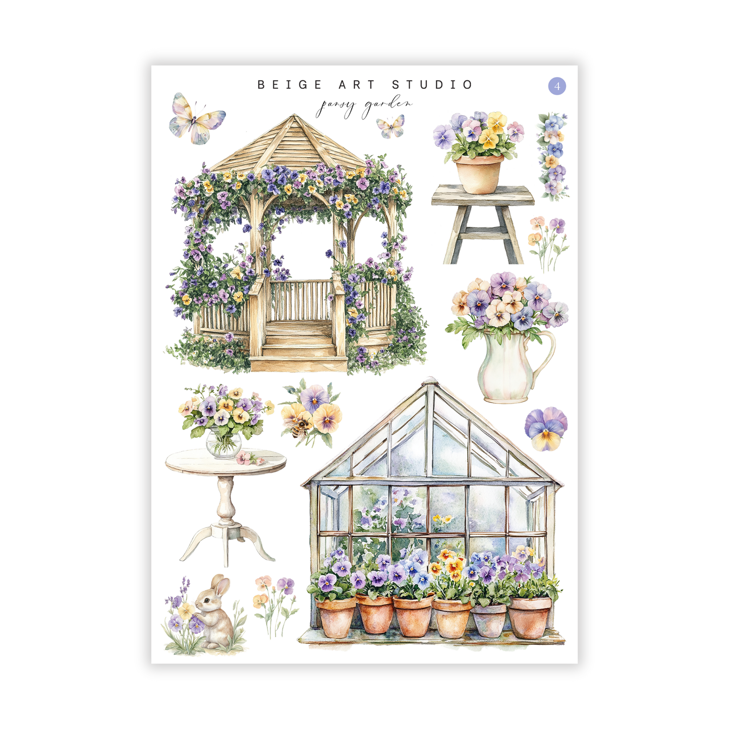 Pansy Garden | Journaling Kit