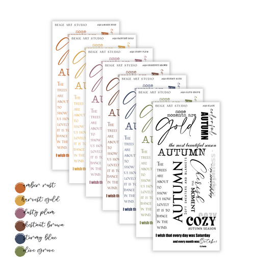 Autumn Quotes 2 | Journaling Stickers