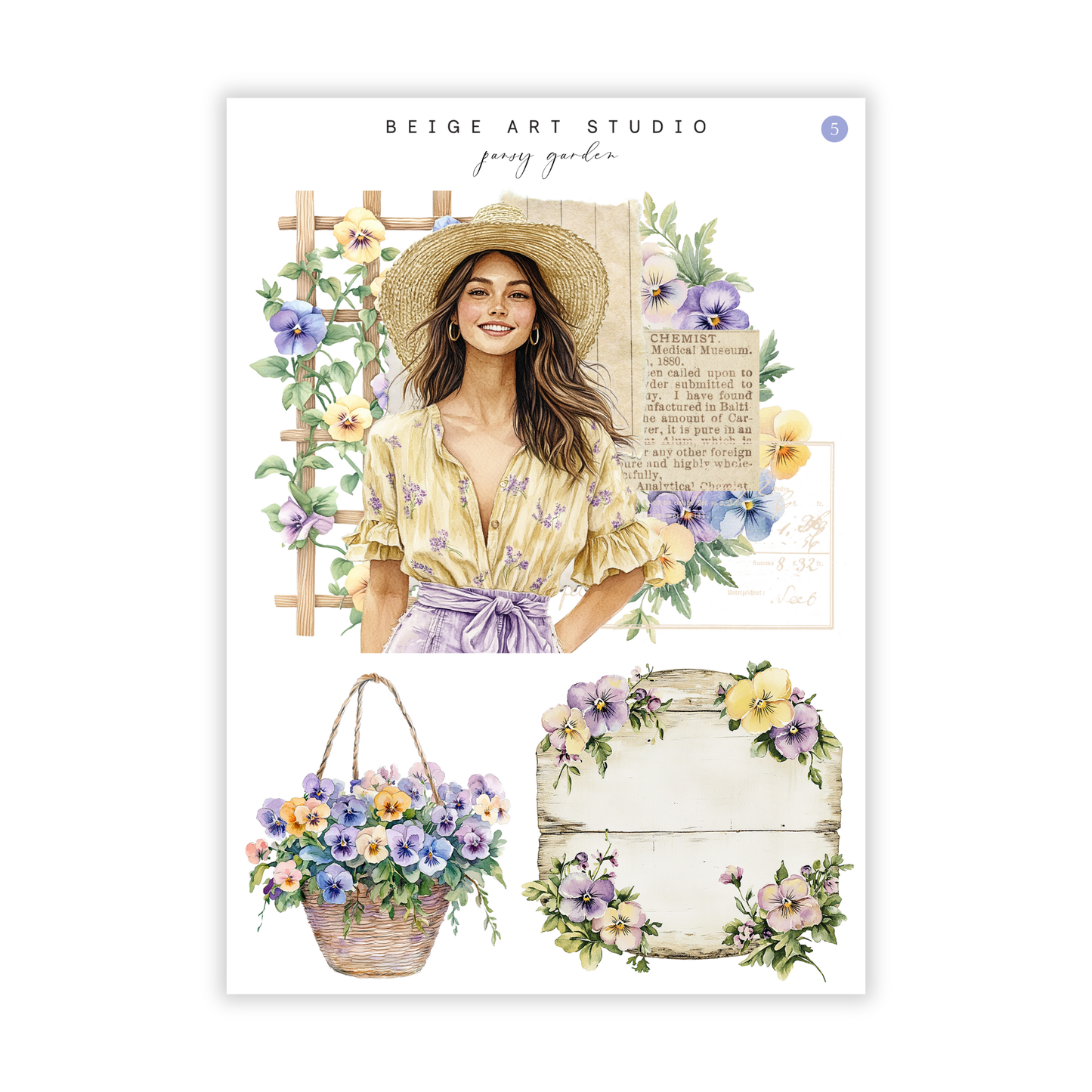 Pansy Garden | Journaling Kit