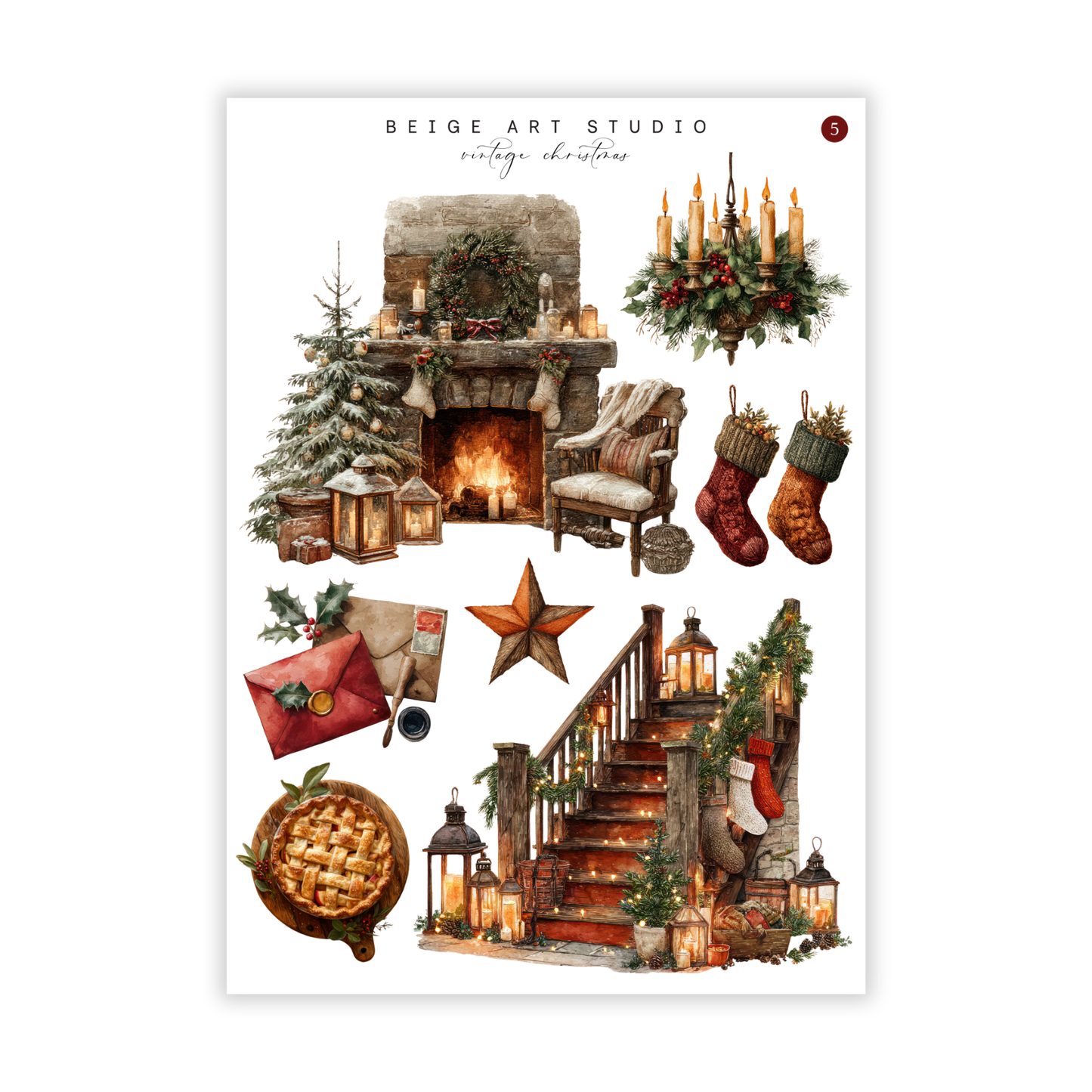 Vintage Christmas | Journaling Kit