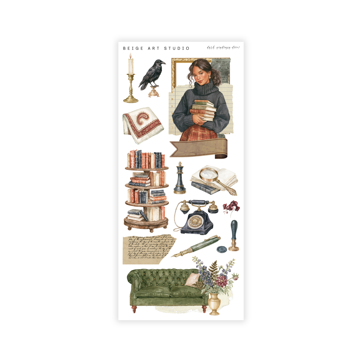 Dark Academia | Decorative Kit