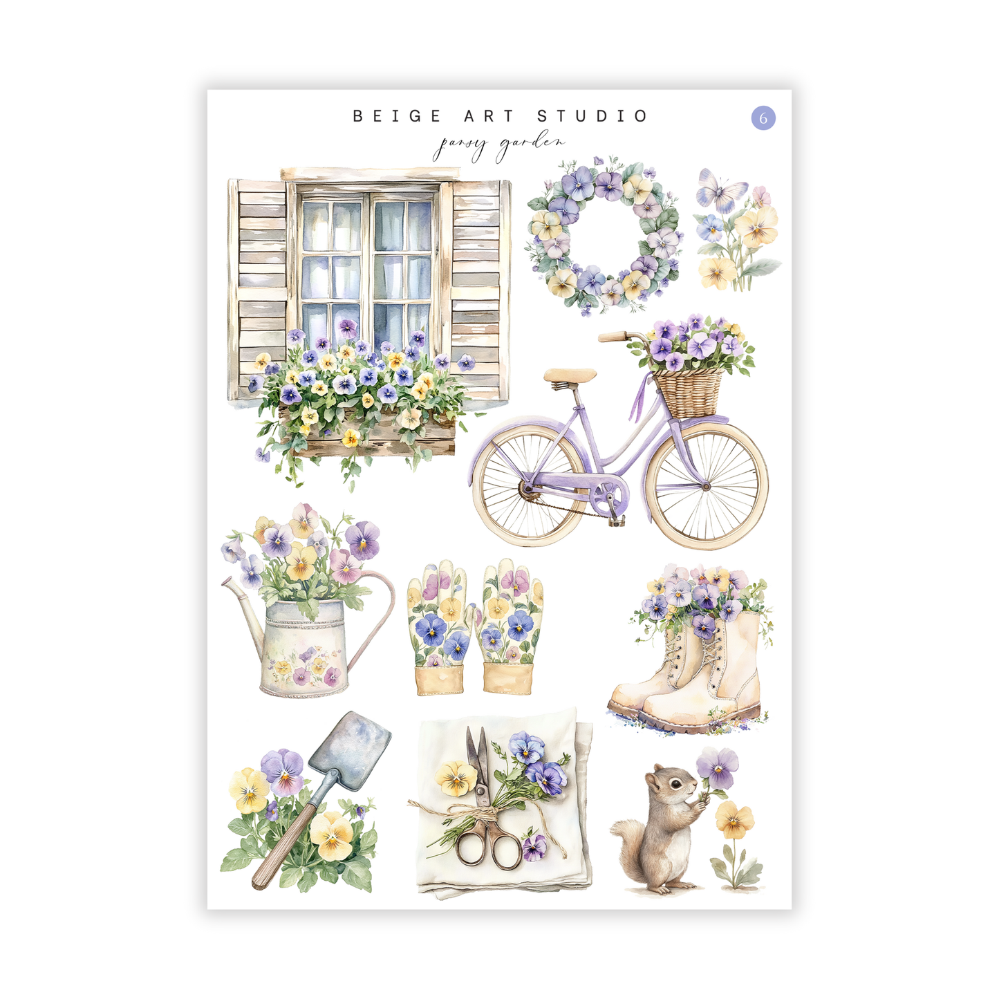 Pansy Garden | Journaling Kit
