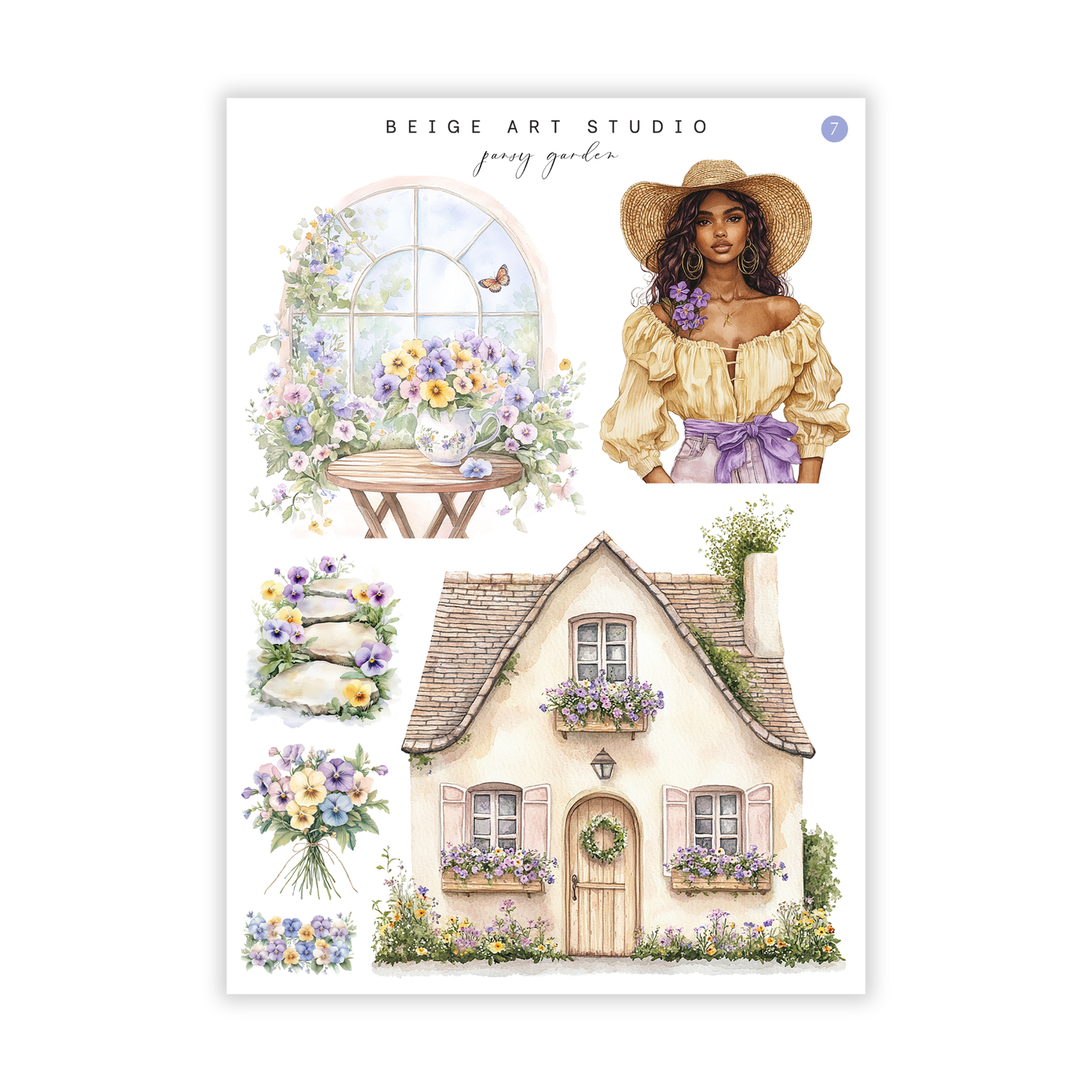 Pansy Garden | Journaling Kit