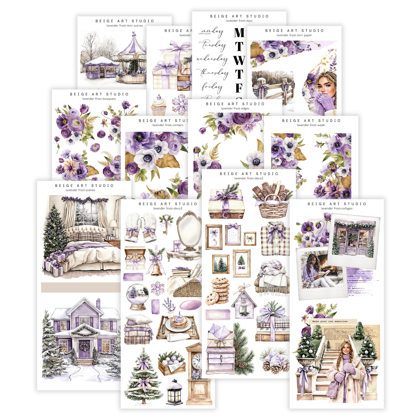 Lavender Frost| Decorative Kit