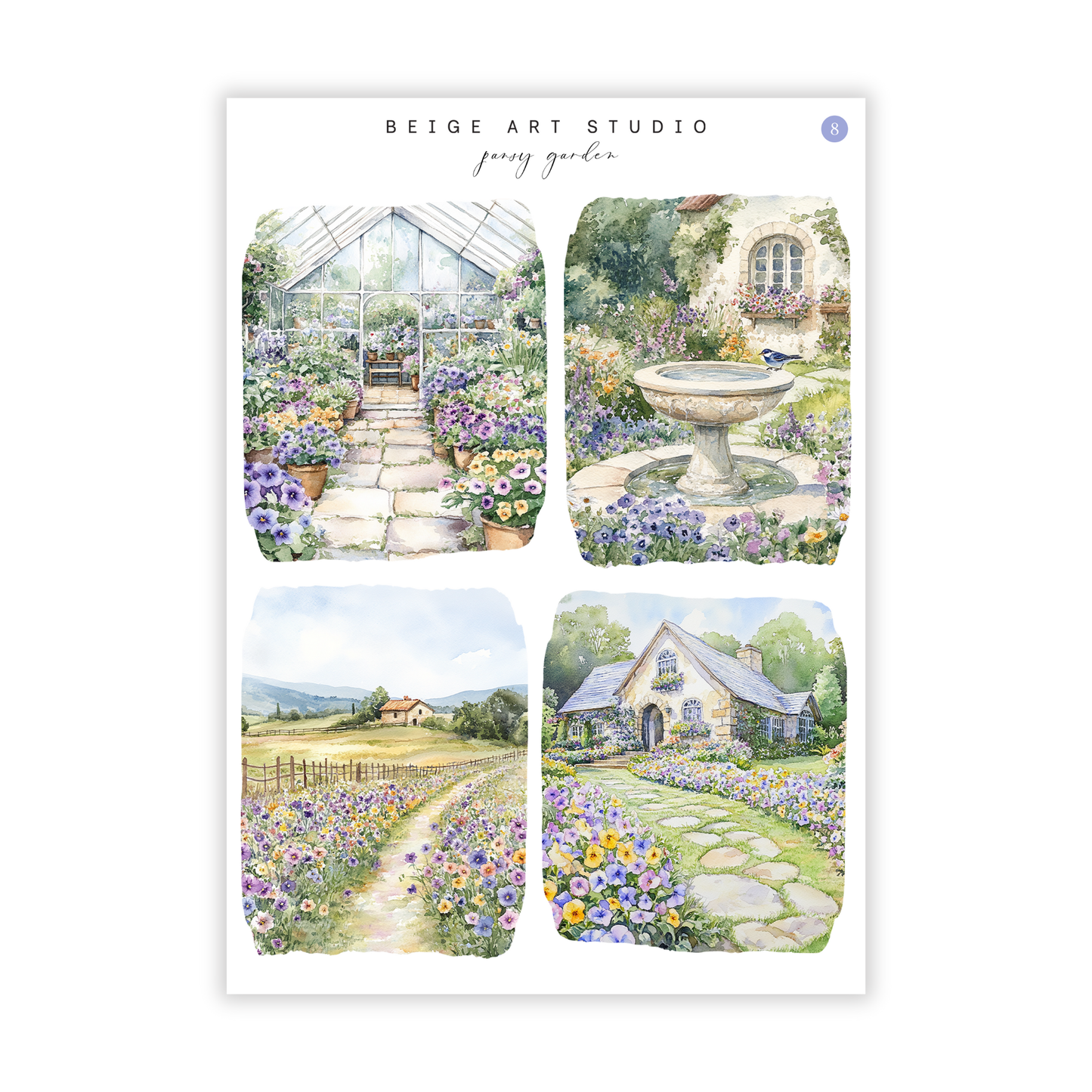 Pansy Garden | Journaling Kit