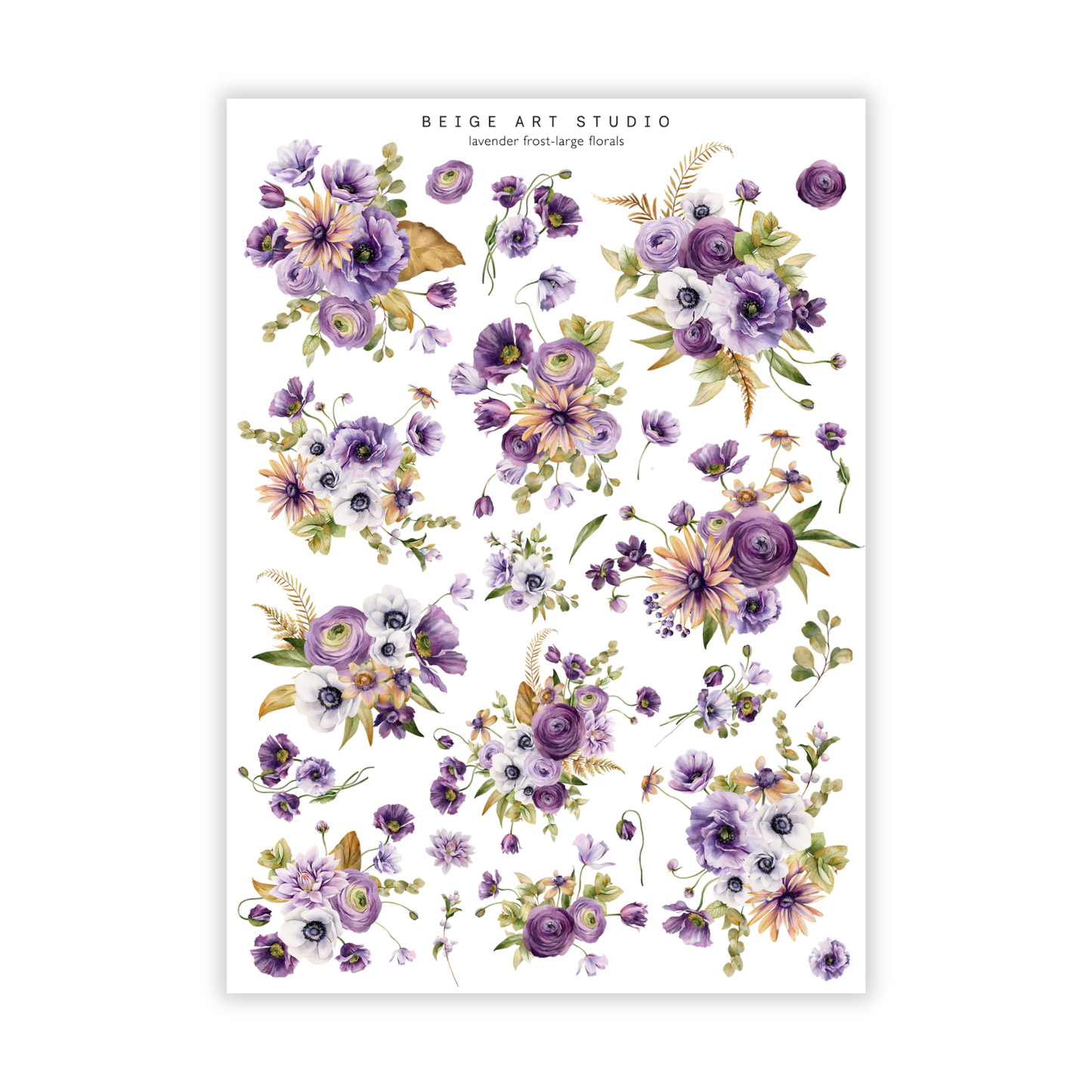 Lavender Frost | Large Florals
