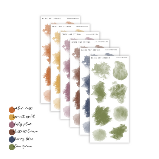 Autumn Swatches | Journaling Stickers